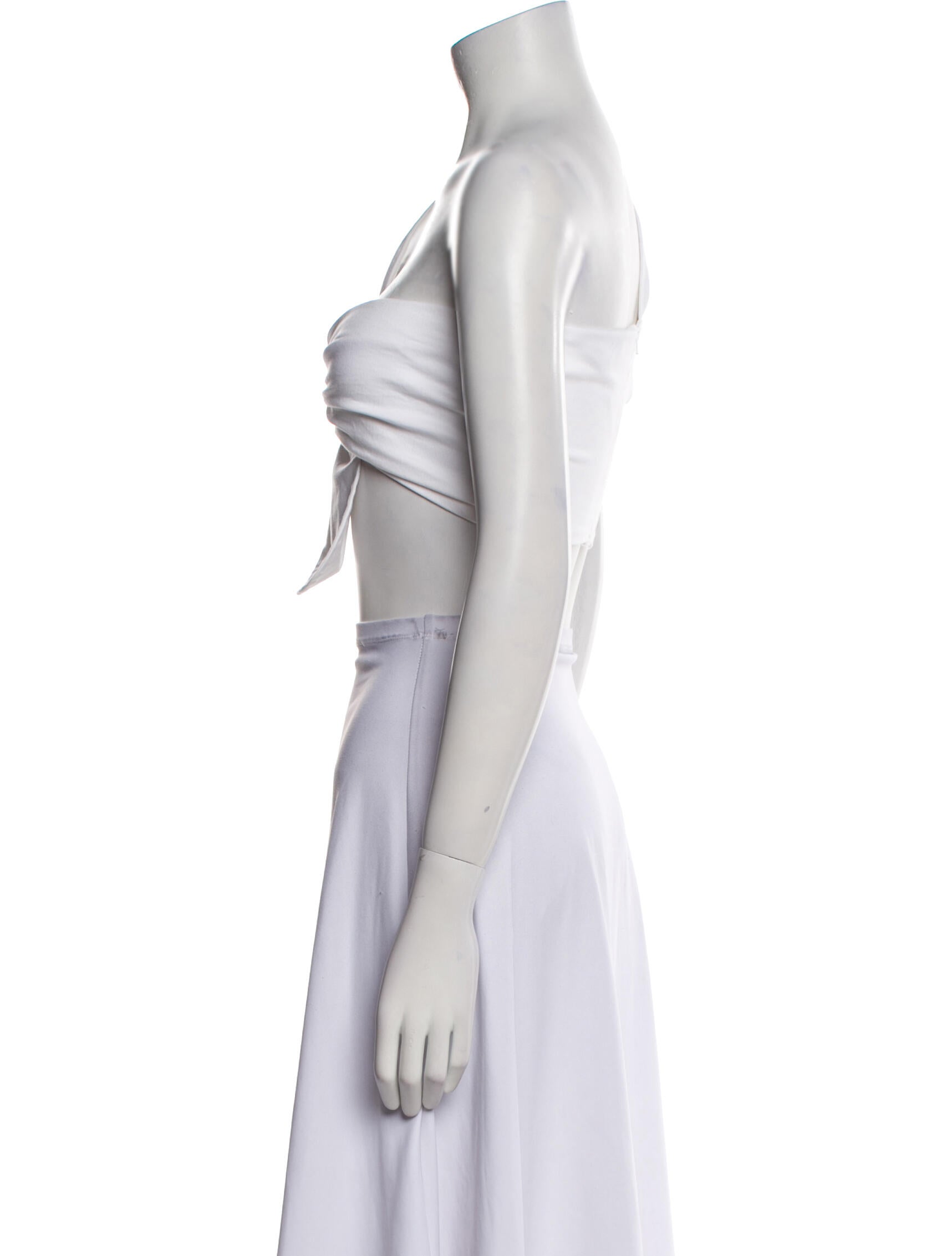 Just Bee Queen One-Shoulder Sleeveless Crop Top