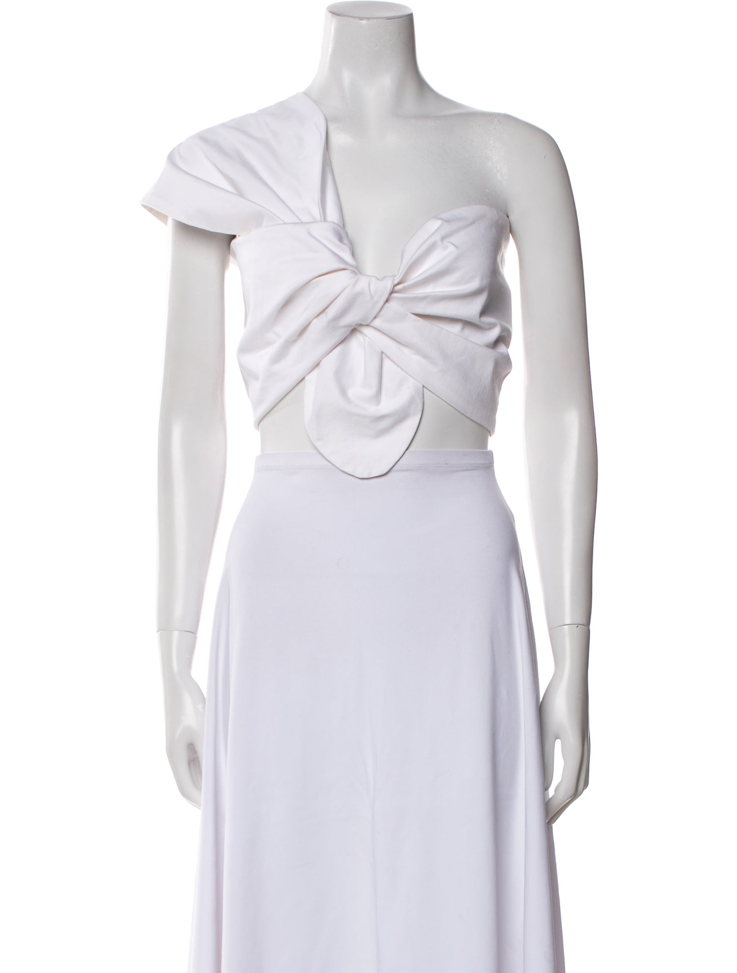 Just Bee Queen One-Shoulder Sleeveless Crop Top