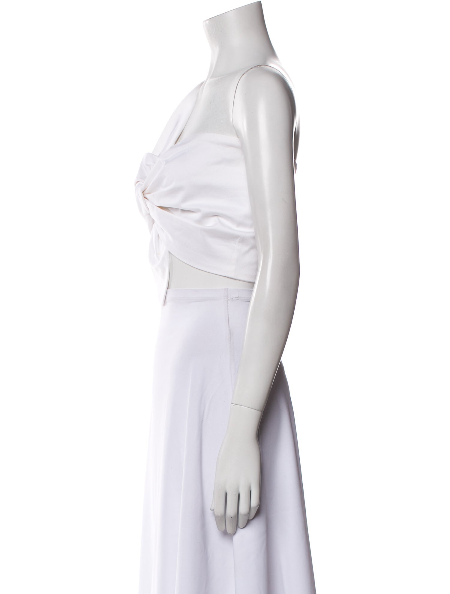 Just Bee Queen One-Shoulder Sleeveless Crop Top