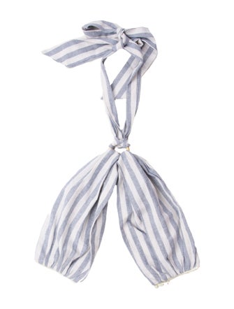 Just Bee Queen Striped Strapless Crop Top