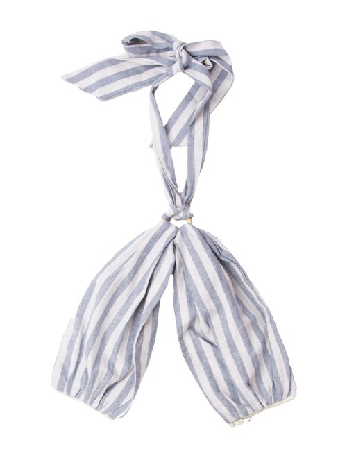 Just Bee Queen Striped Strapless Crop Top