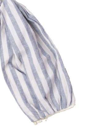 Just Bee Queen Striped Strapless Crop Top