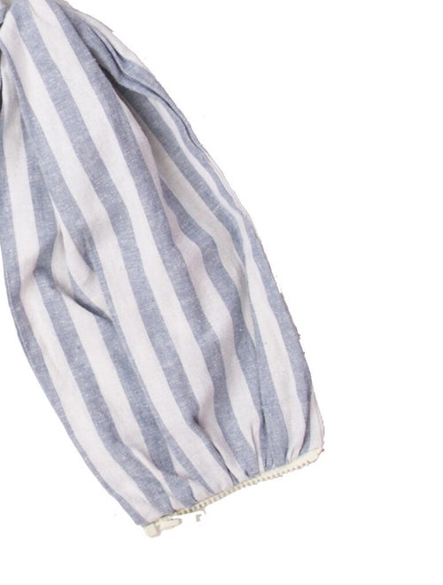 Just Bee Queen Striped Strapless Crop Top