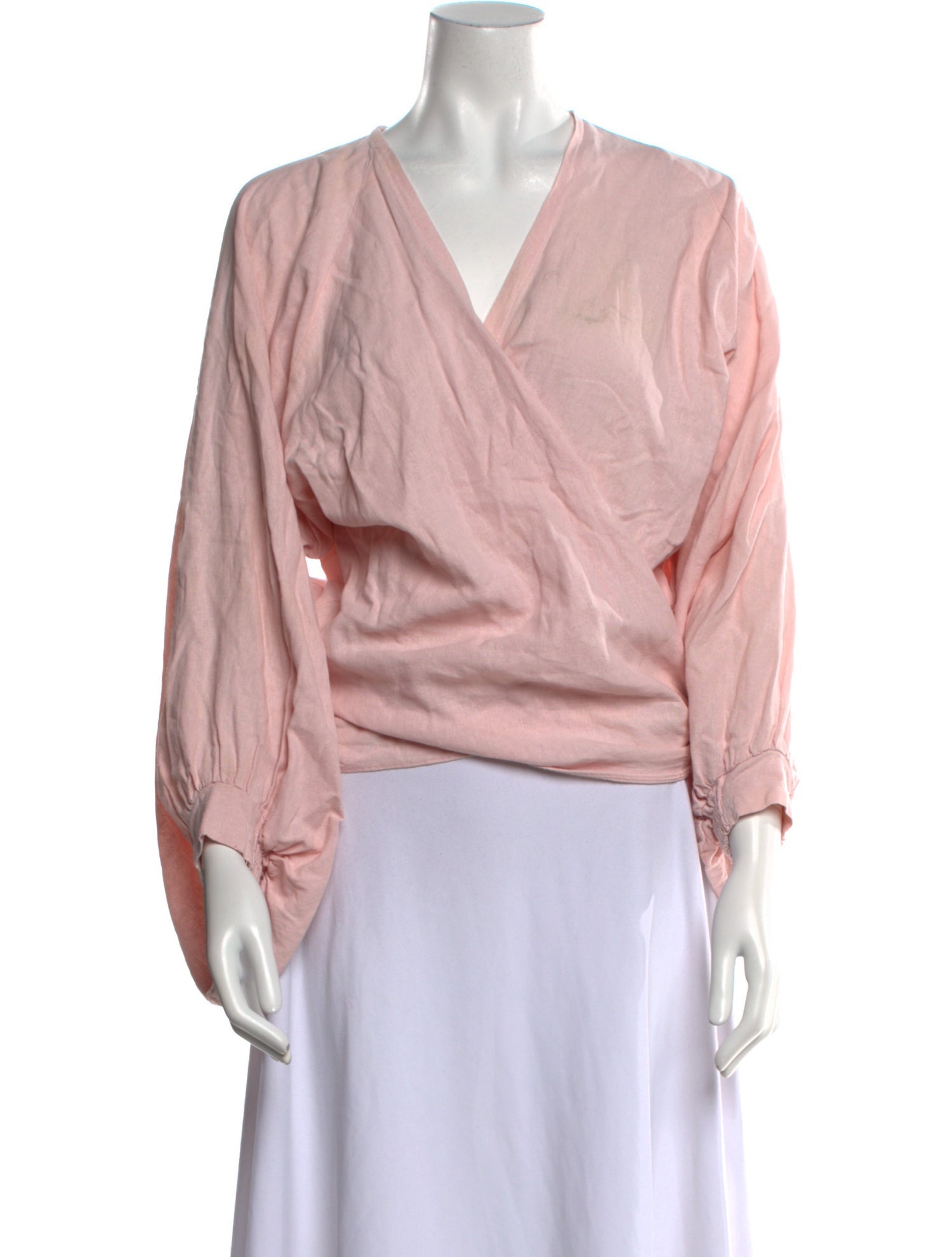 Just Bee Queen V-Neck Long Sleeve Blouse