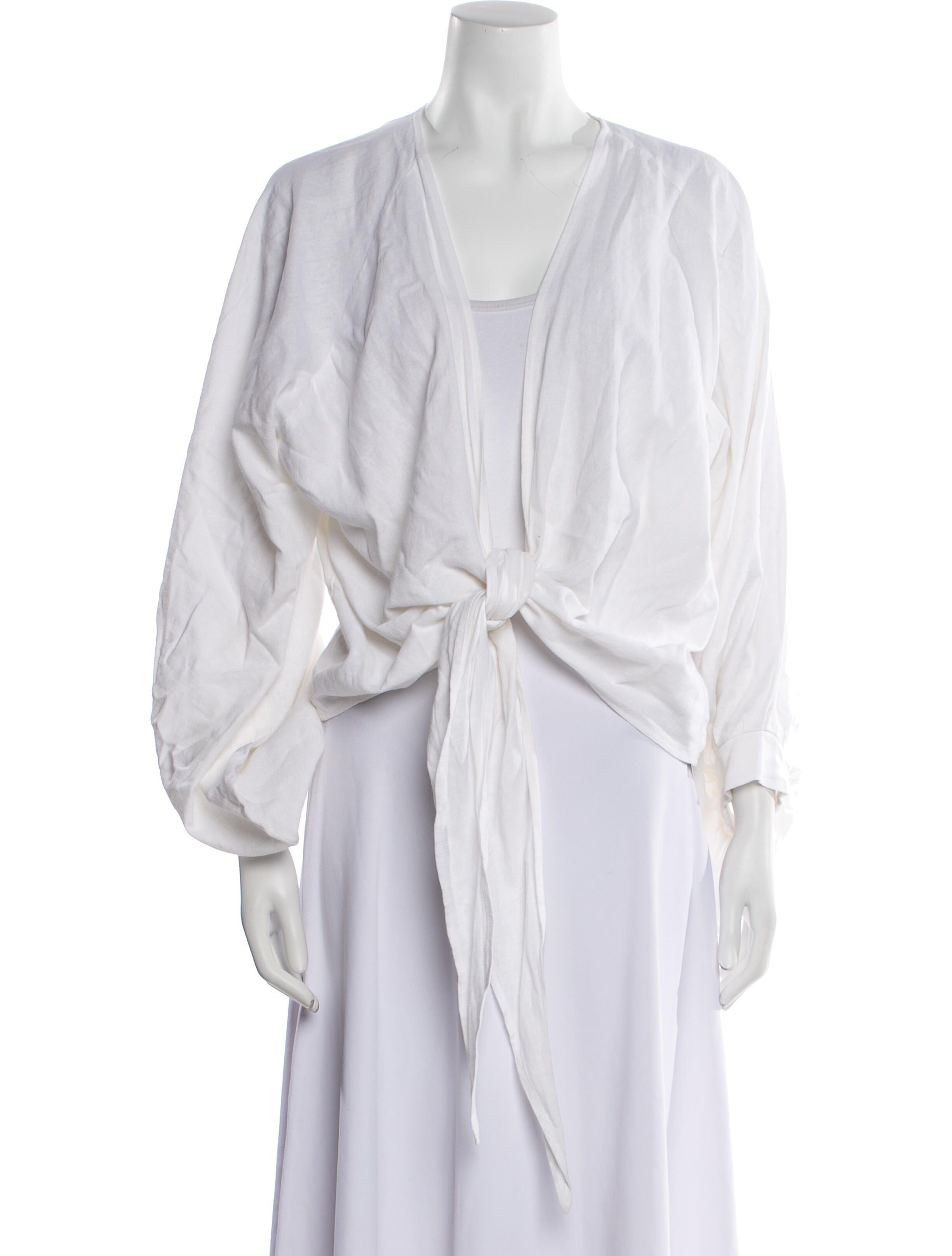 Just Bee Queen V-Neck Long Sleeve Crop Top