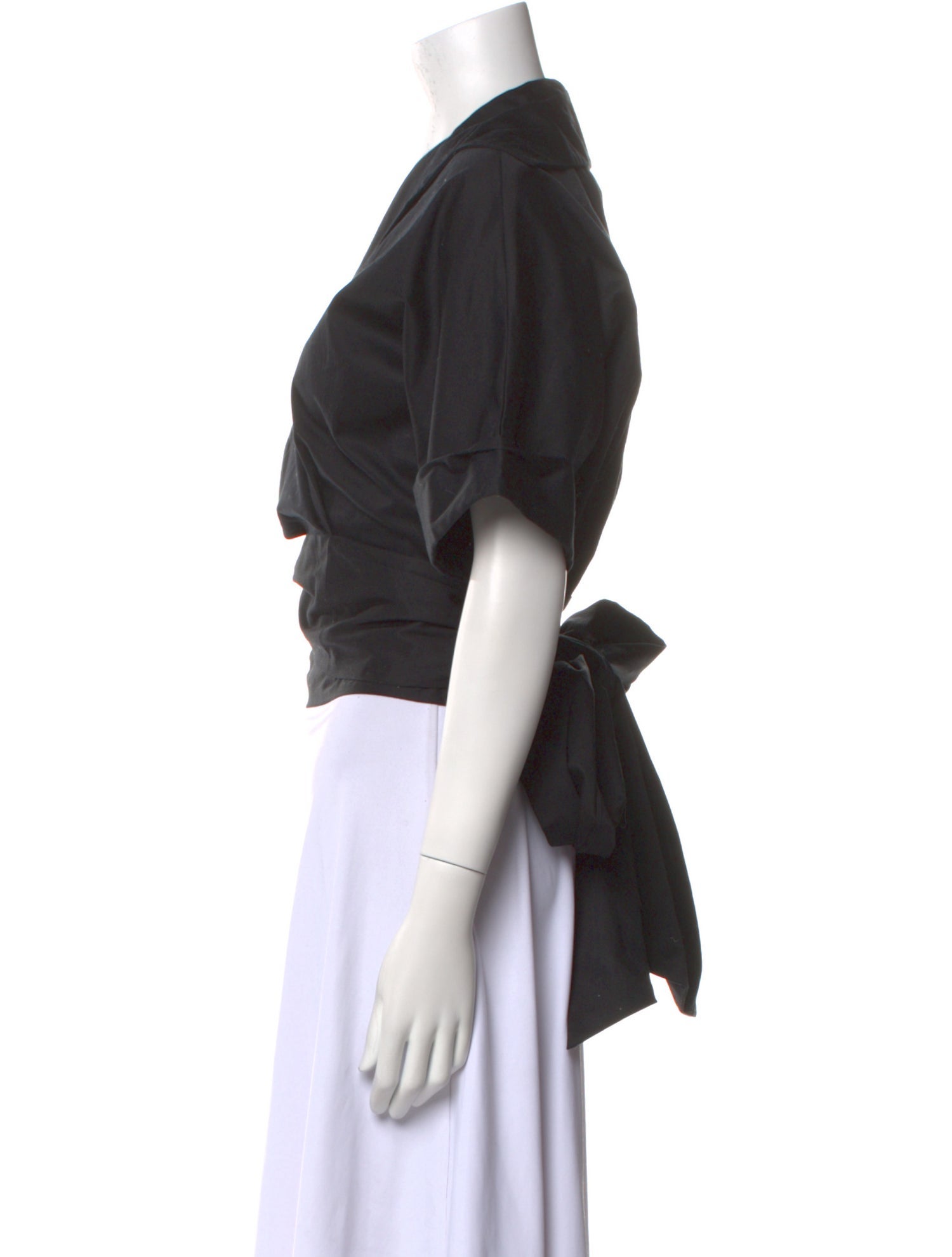 Just Bee Queen V-Neck Short Sleeve Crop Top w/ Tags