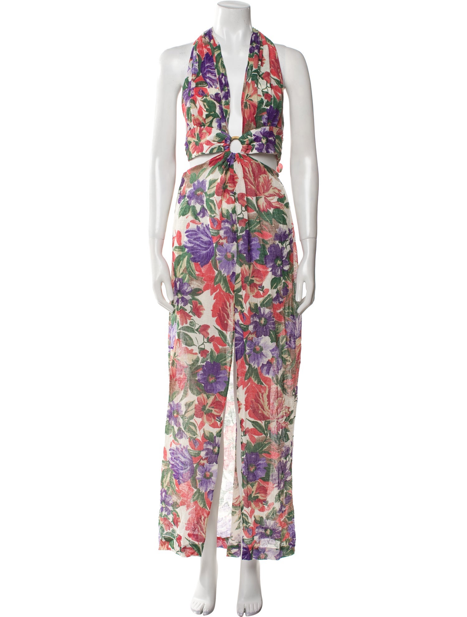 Just Bee Queen Floral Print Long Dress