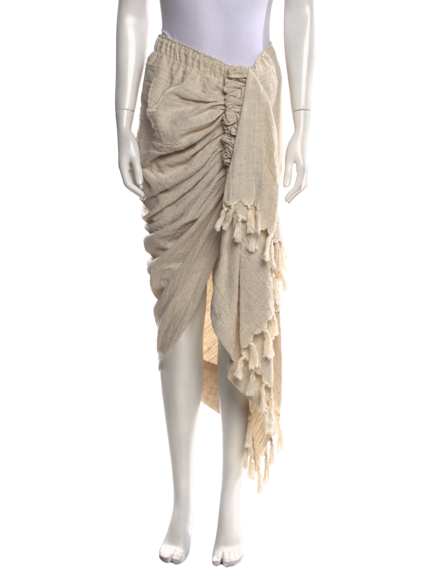 Just Bee Queen Tassel Accents Midi Length Skirt w/ Tags