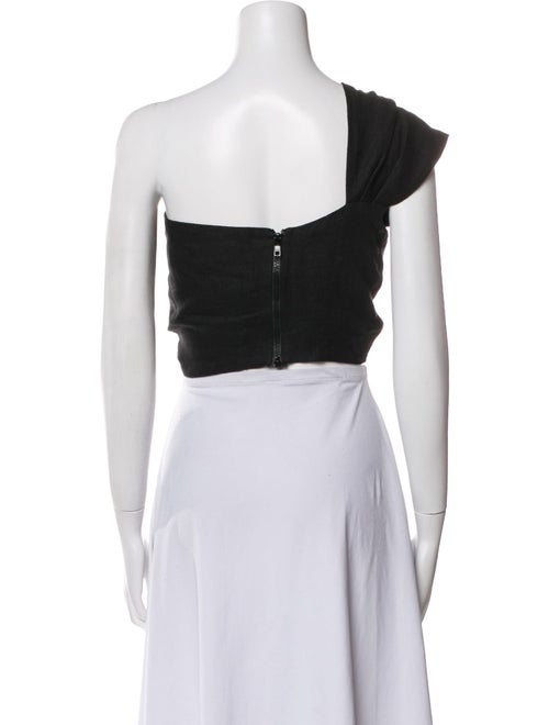 Just Bee Queen One-Shoulder Sleeveless Crop Top