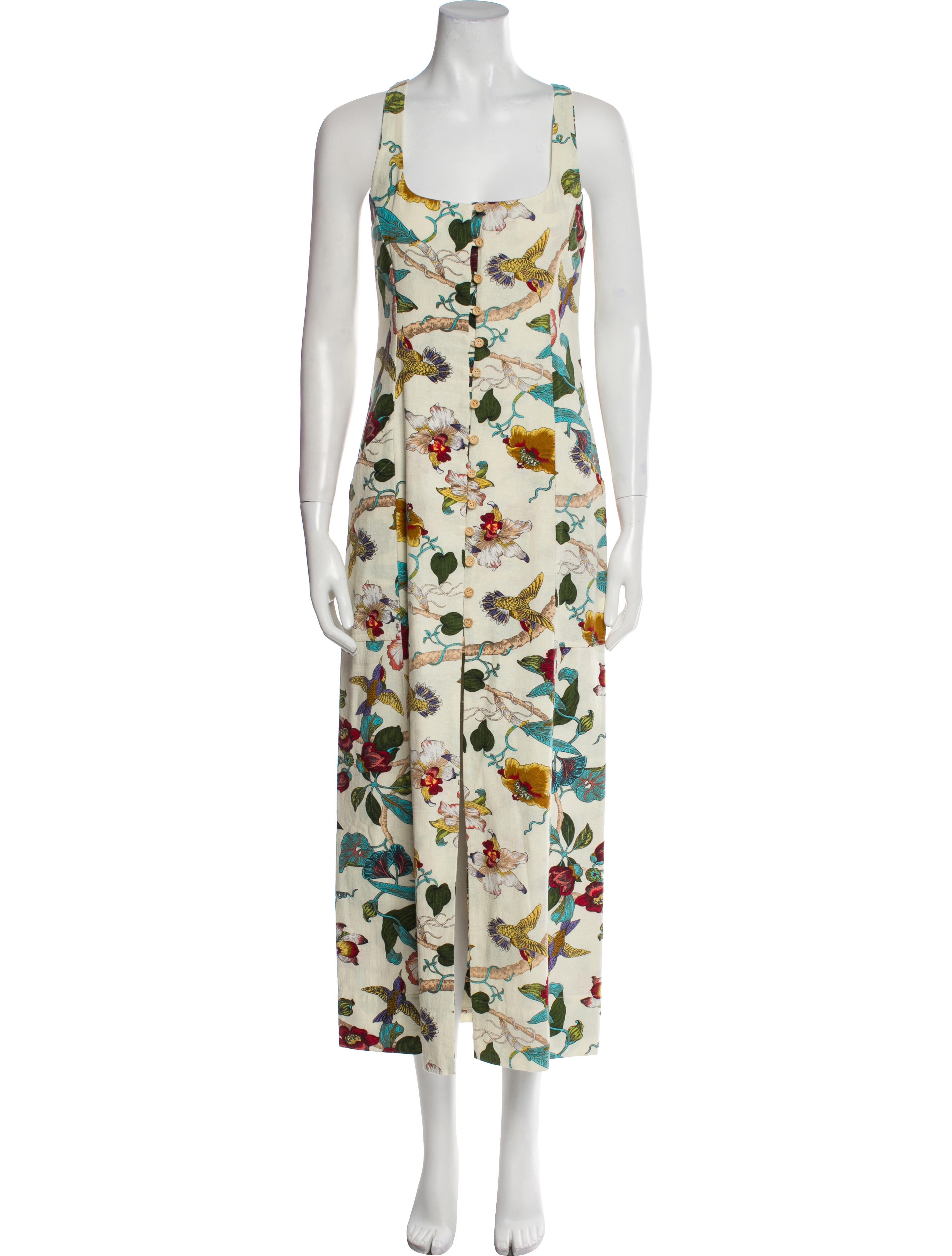 Just Bee Queen Floral Print Long Dress w/ Tags