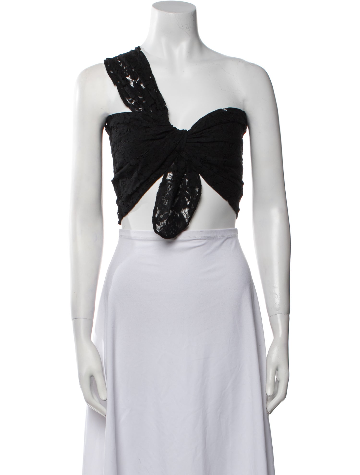 Just Bee Queen One-Shoulder Sleeveless Crop Top