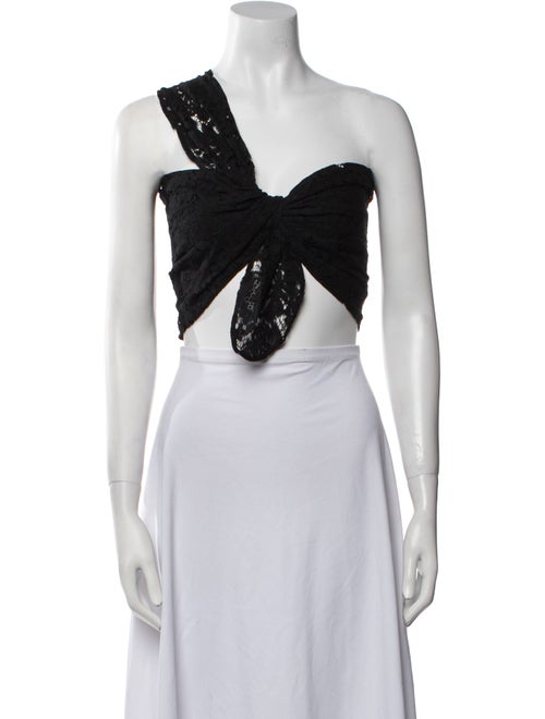 Just Bee Queen One-Shoulder Sleeveless Crop Top