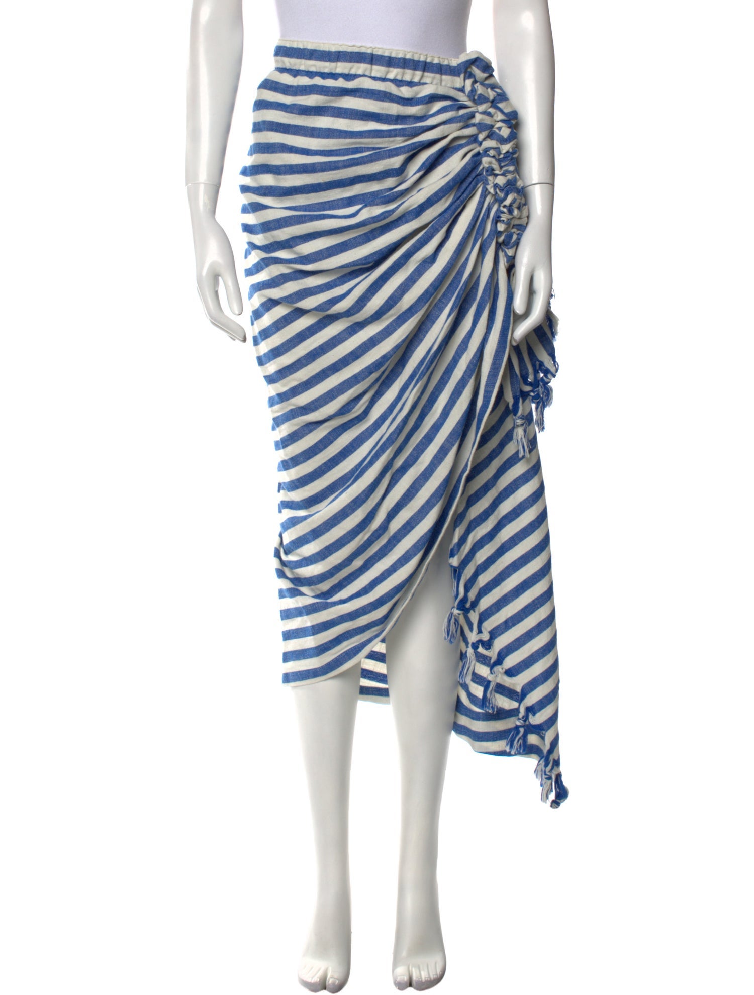 Just Bee Queen Striped Midi Length Skirt