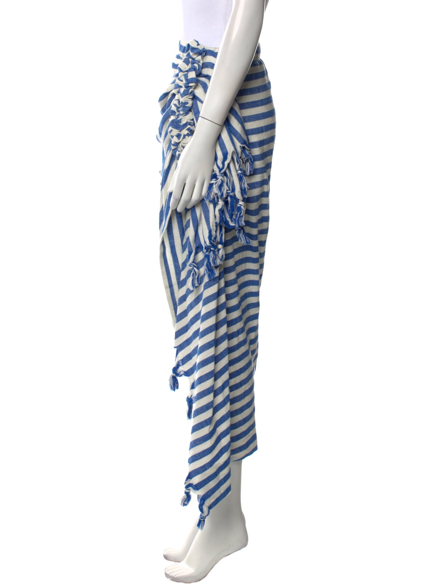 Just Bee Queen Striped Midi Length Skirt