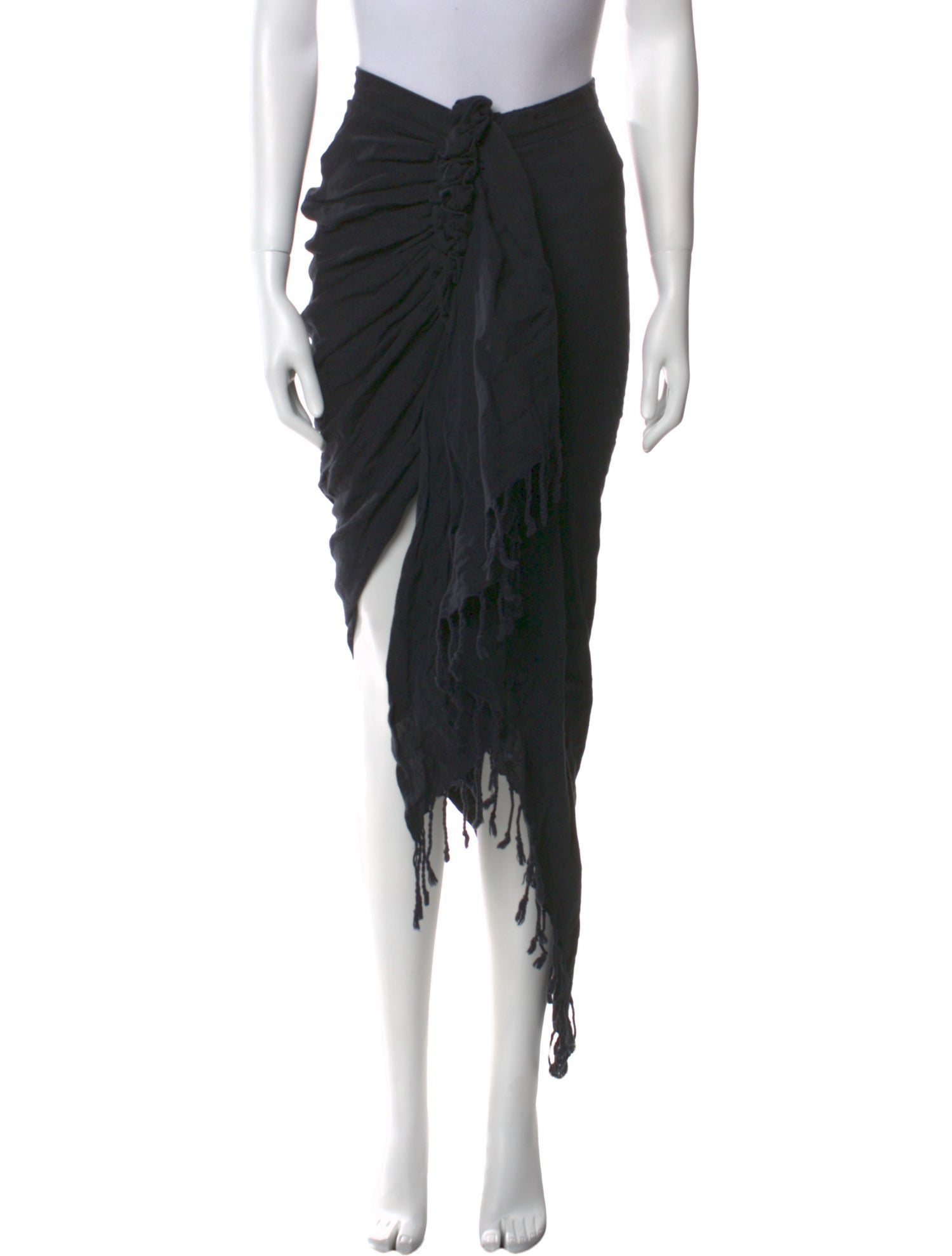 Just Bee Queen Pleated Accents Long Skirt