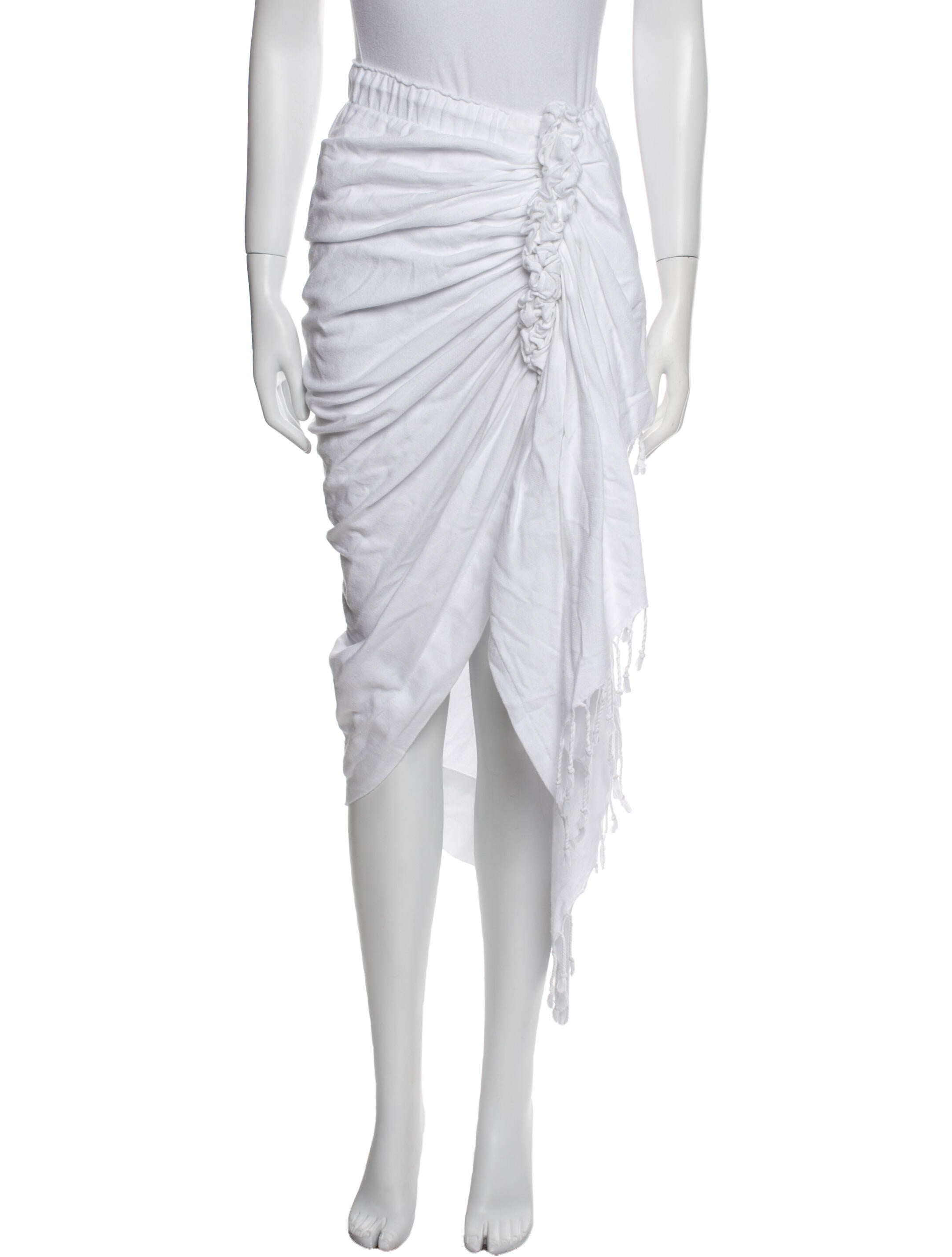 Just Bee Queen Tassel Accents Long Skirt