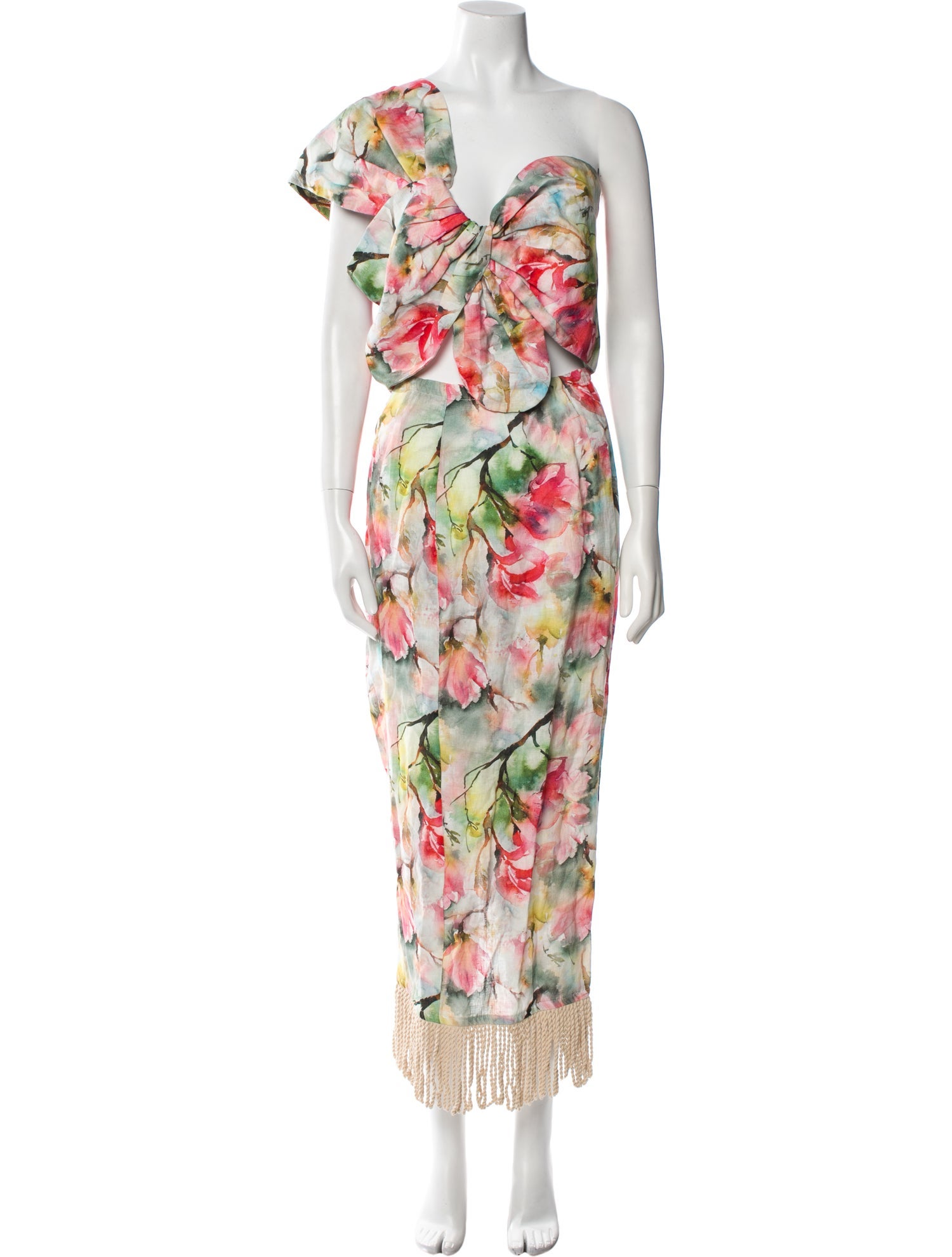 Just Bee Queen Linen Printed Skirt Set