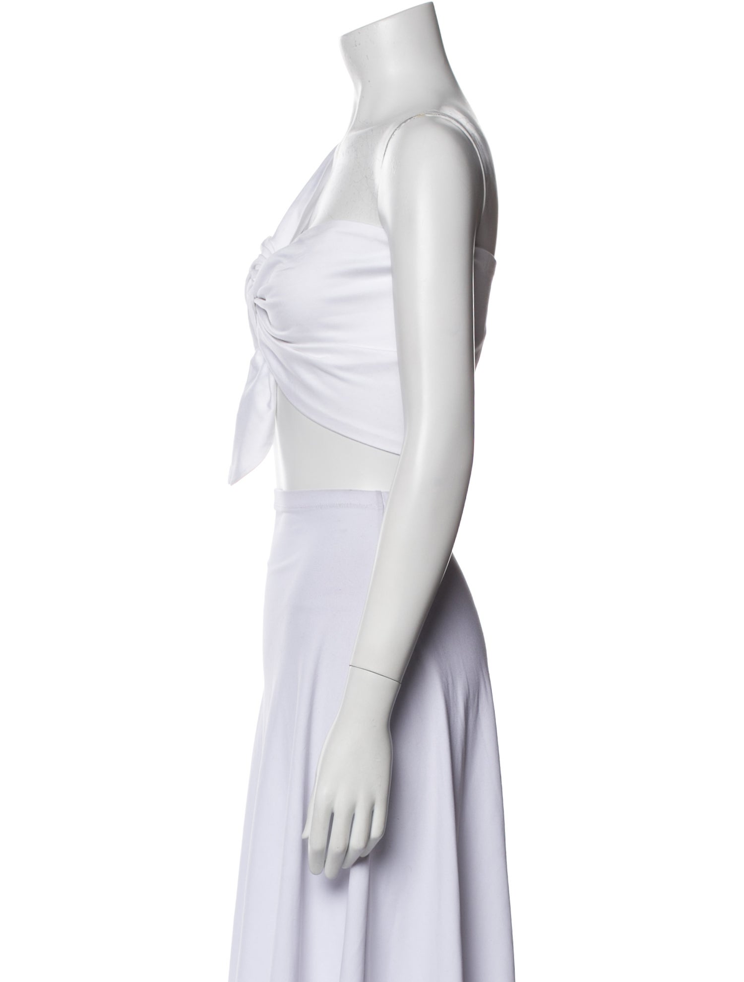 Just Bee Queen One-Shoulder Sleeveless Crop Top