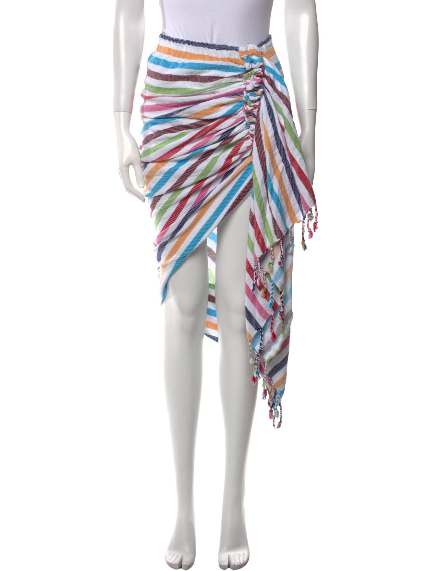 Just Bee Queen Striped Midi Length Skirt