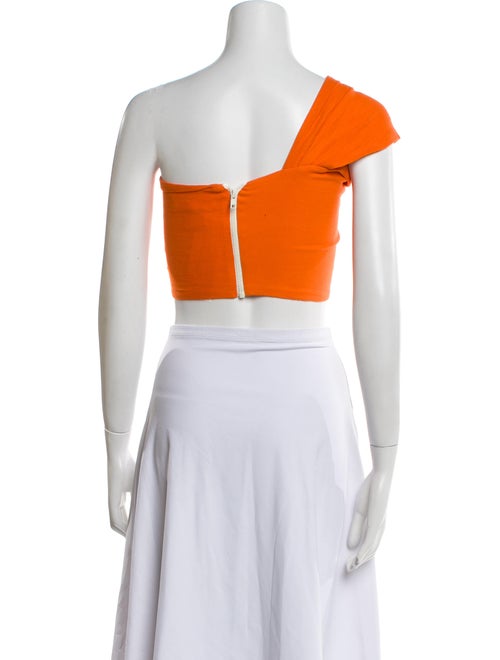 Just Bee Queen Linen One-Shoulder Crop Top