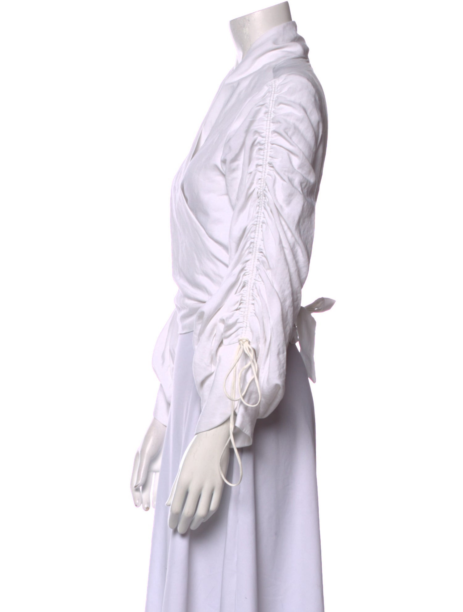 Just Bee Queen V-Neck Three-Quarter Sleeve Crop Top w/ Tags