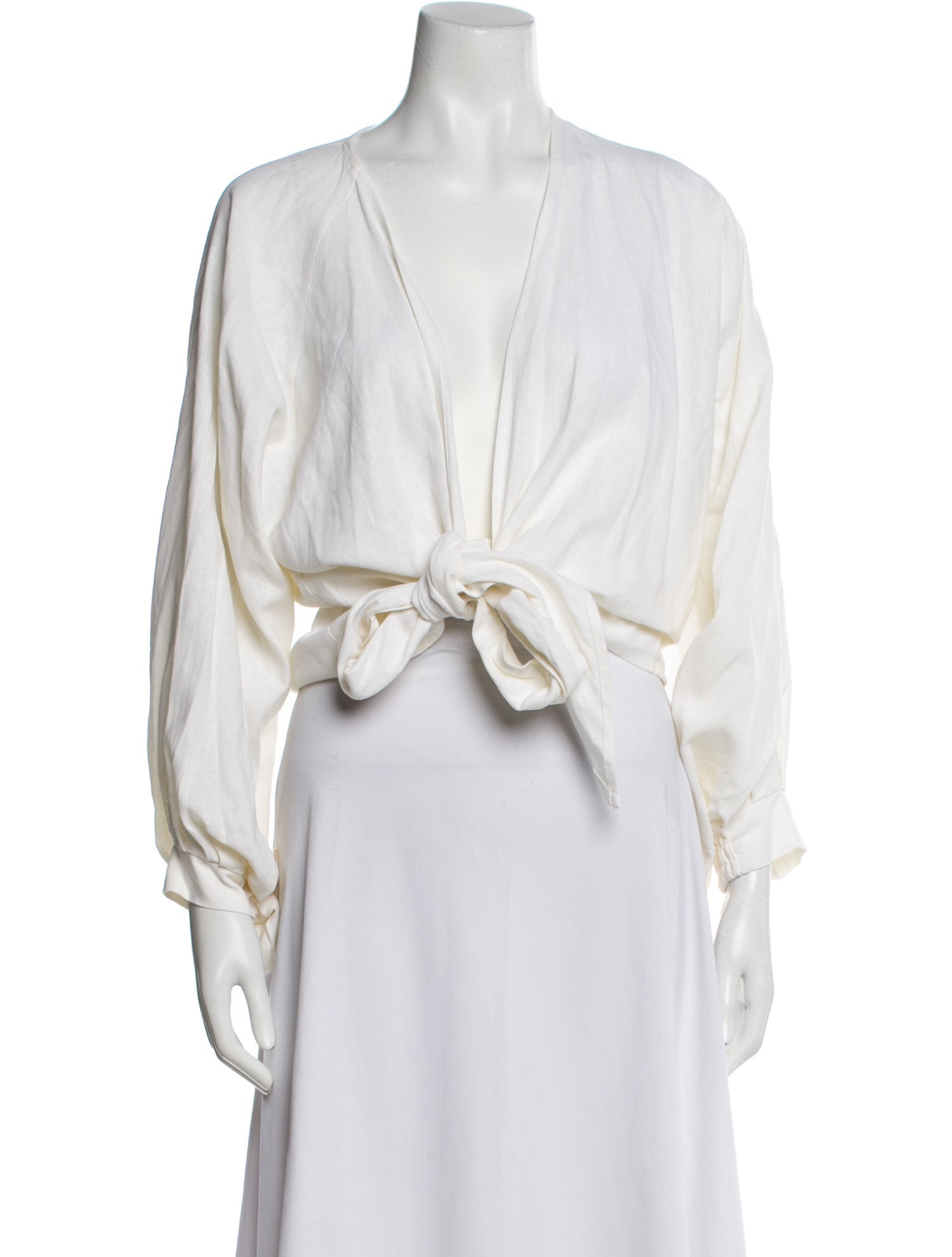 Just Bee Queen V-Neck Long Sleeve Crop Top w/ Tags