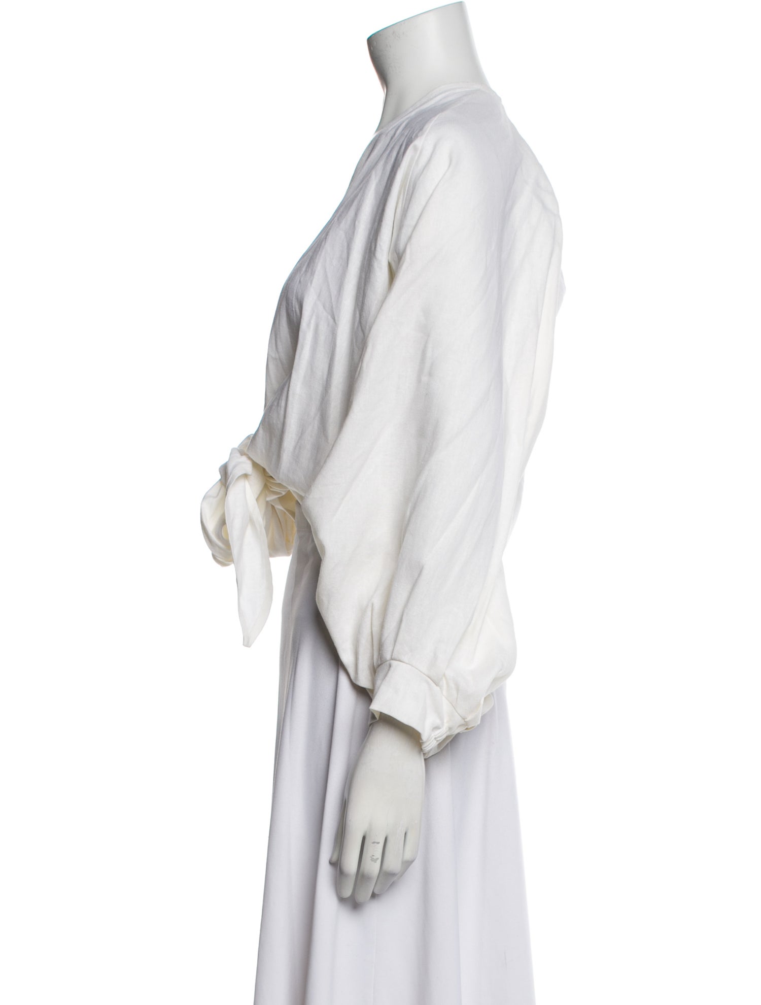 Just Bee Queen V-Neck Long Sleeve Crop Top w/ Tags