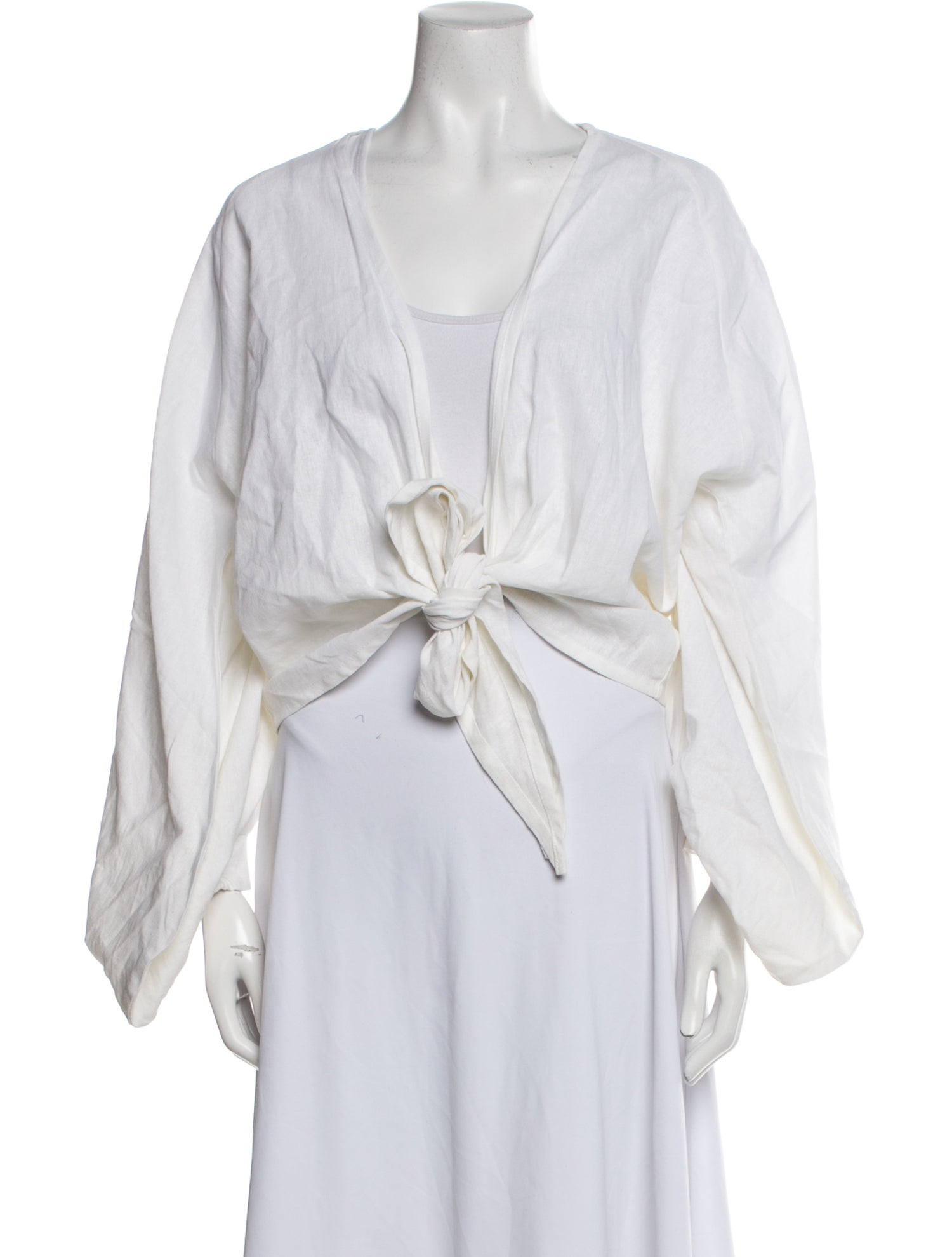 Just Bee Queen V-Neck Long Sleeve Crop Top