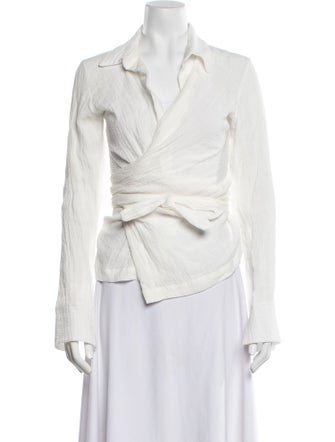 Just Bee Queen Linen Long Sleeve Polo