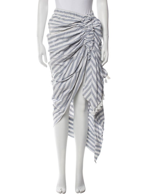 Just Bee Queen Striped Midi Length Skirt