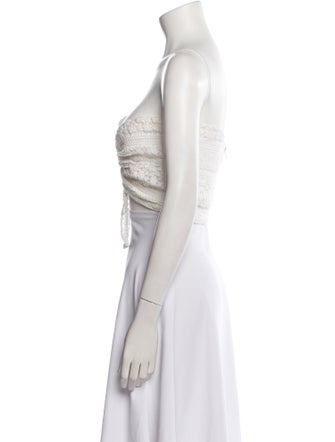 Just Bee Queen One-Shoulder Sleeveless Crop Top