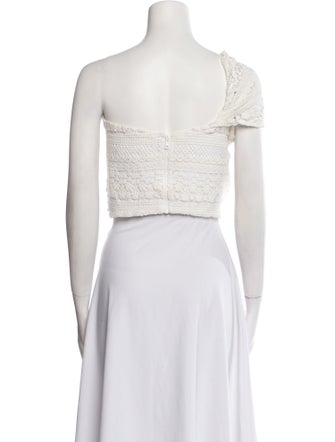 Just Bee Queen One-Shoulder Sleeveless Crop Top