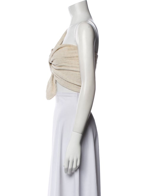 Just Bee Queen One-Shoulder Sleeveless Crop Top