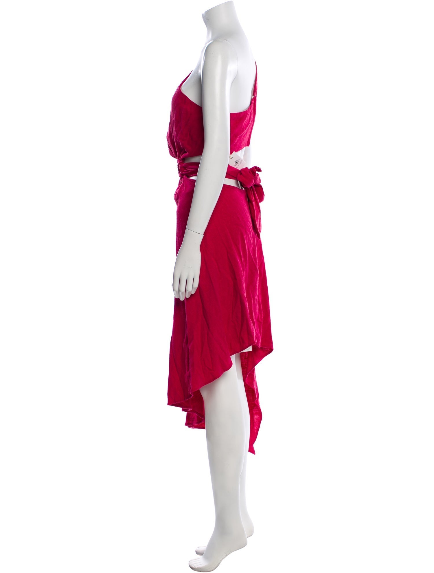 Just Bee Queen One-Shoulder Midi Length Dress w/ Tags