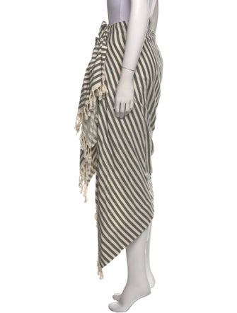 Just Bee Queen Striped Midi Length Skirt