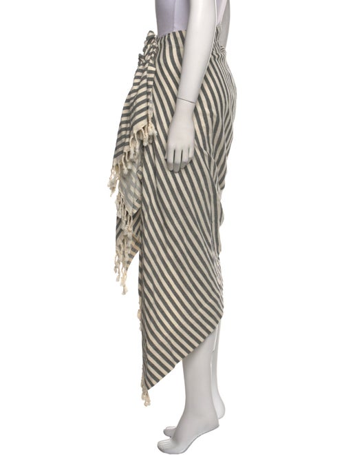 Just Bee Queen Striped Midi Length Skirt