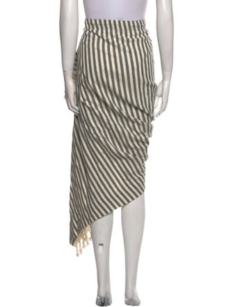 Just Bee Queen Striped Midi Length Skirt