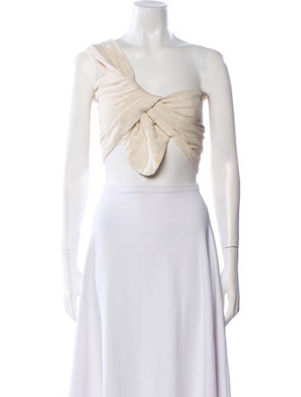 Just Bee Queen One-Shoulder Sleeveless Crop Top