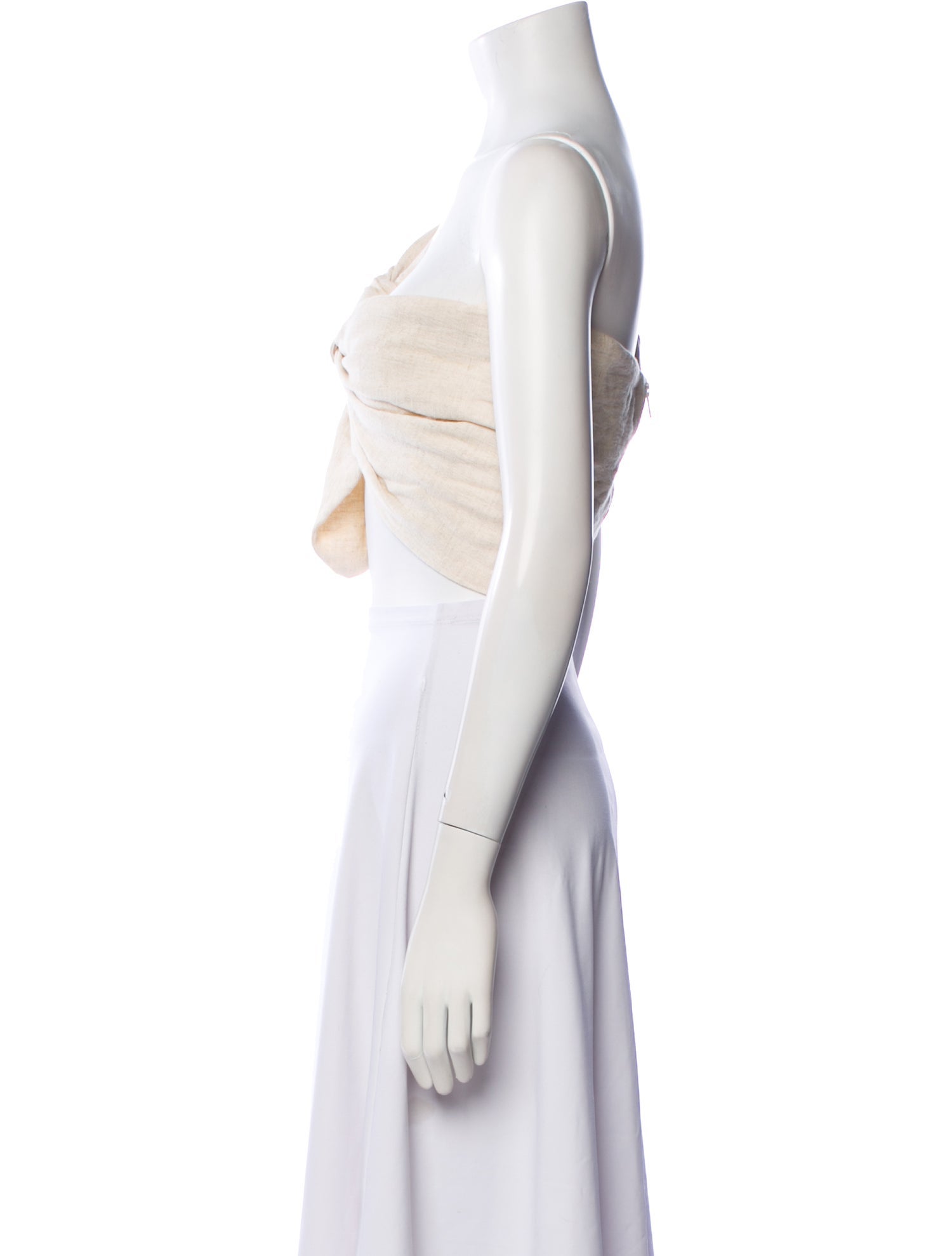 Just Bee Queen One-Shoulder Sleeveless Crop Top