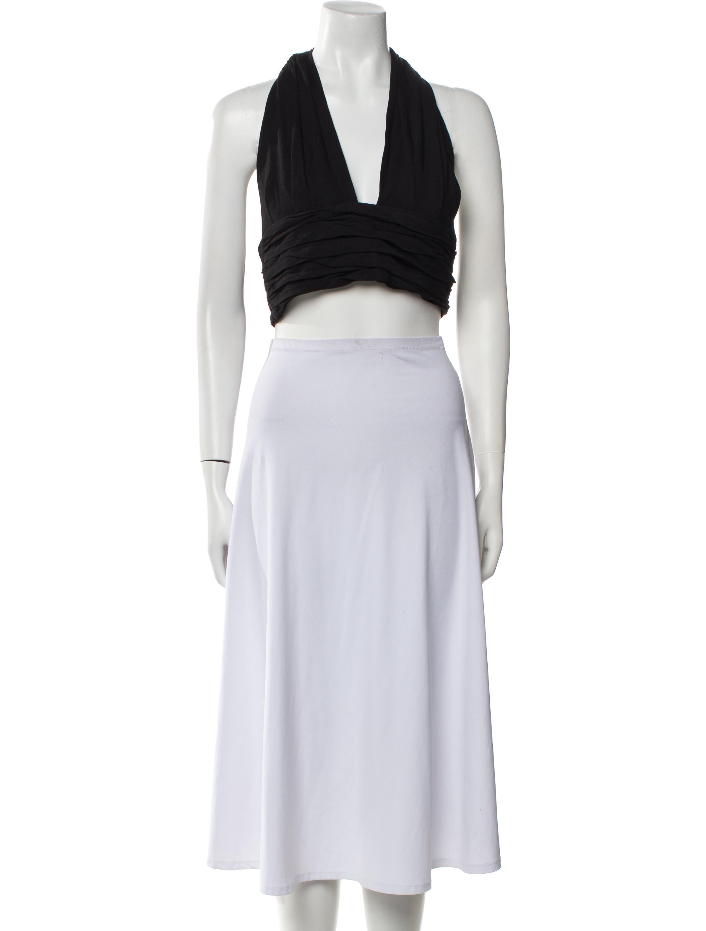 Just Bee Queen Square Neckline Sleeveless Crop Top w/ Tags