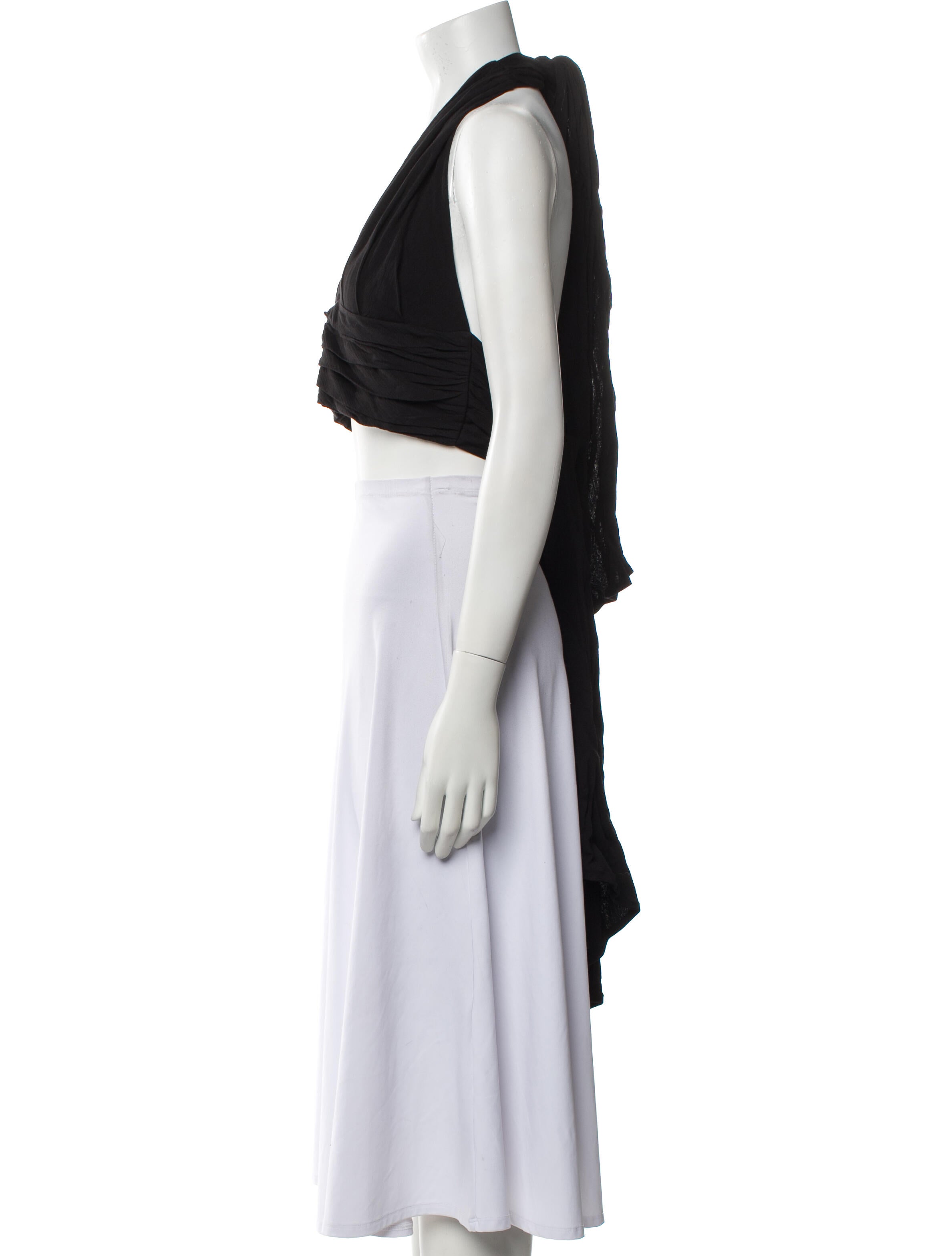 Just Bee Queen Square Neckline Sleeveless Crop Top w/ Tags