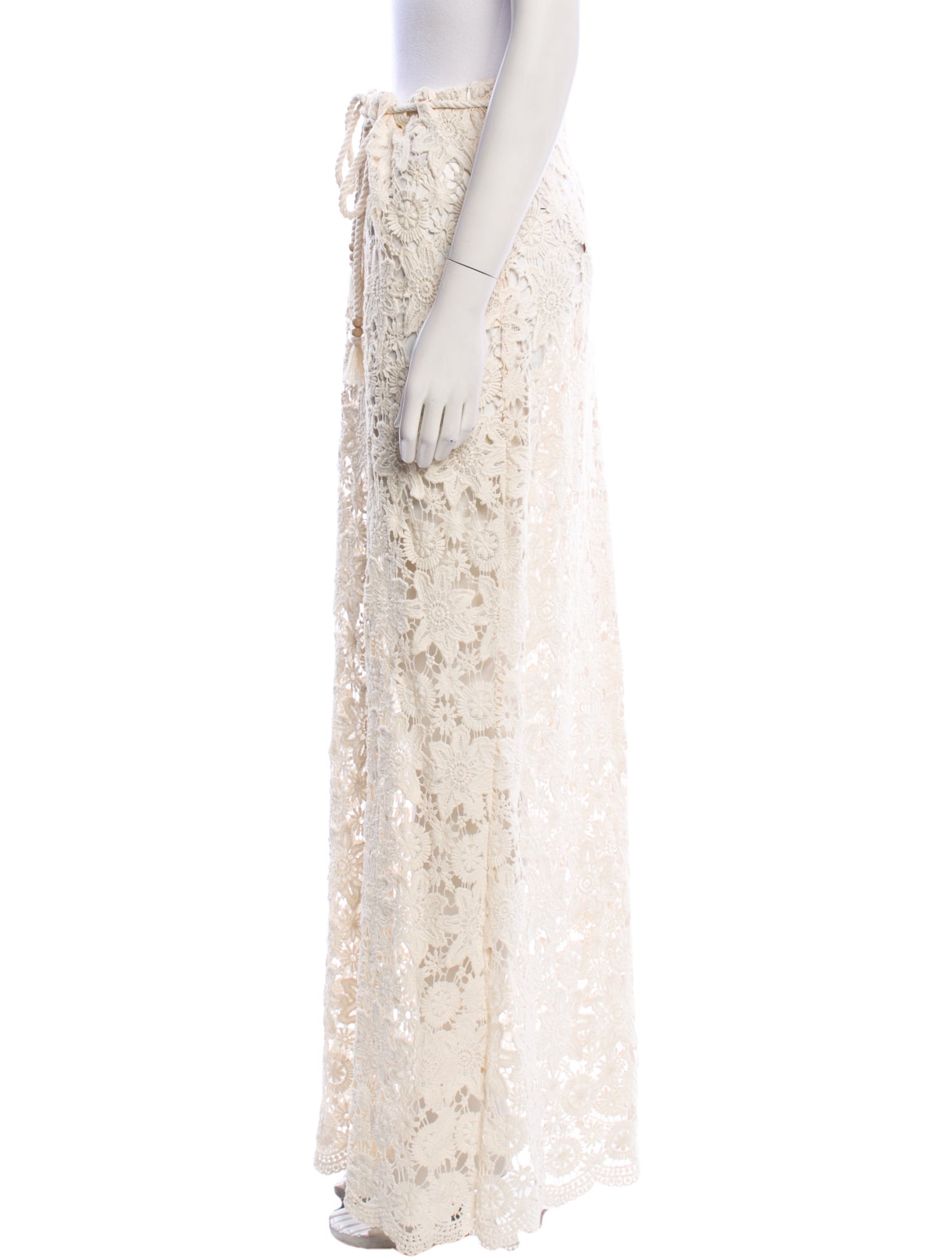 Just Bee Queen Lace Pattern Long Skirt