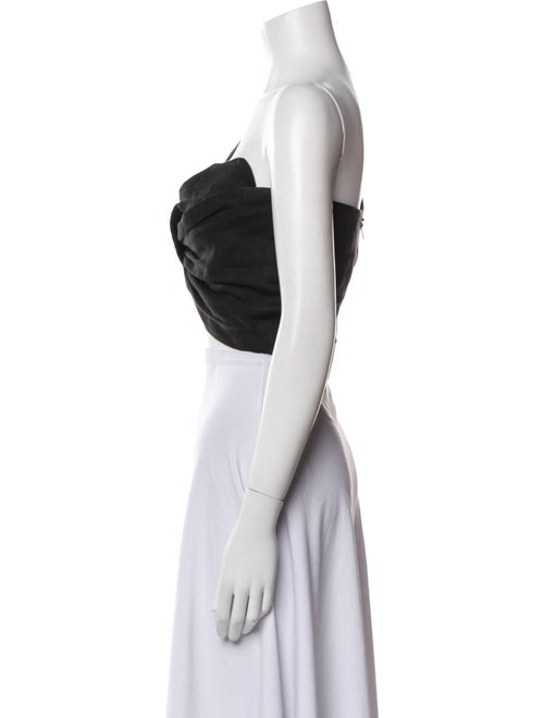 Just Bee Queen One-Shoulder Sleeveless Crop Top