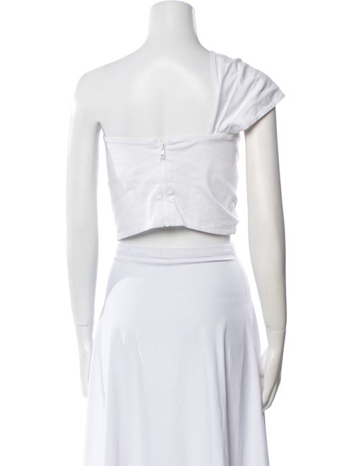 Just Bee Queen One-Shoulder Sleeveless Crop Top