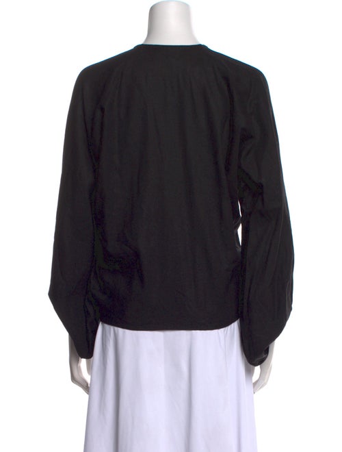 Just Bee Queen Linen V-Neck Blouse