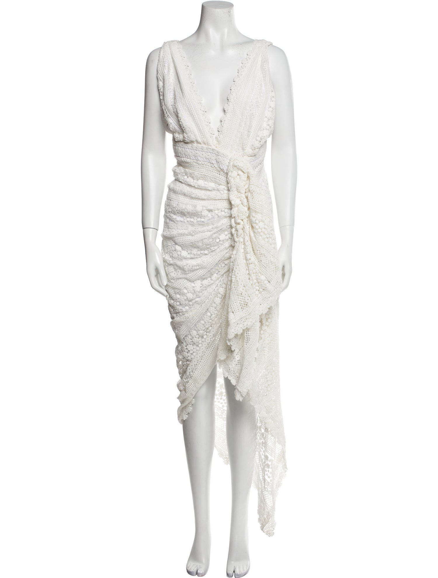 Just Bee Queen V-Neck Midi Length Dress