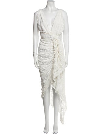 Just Bee Queen V-Neck Midi Length Dress