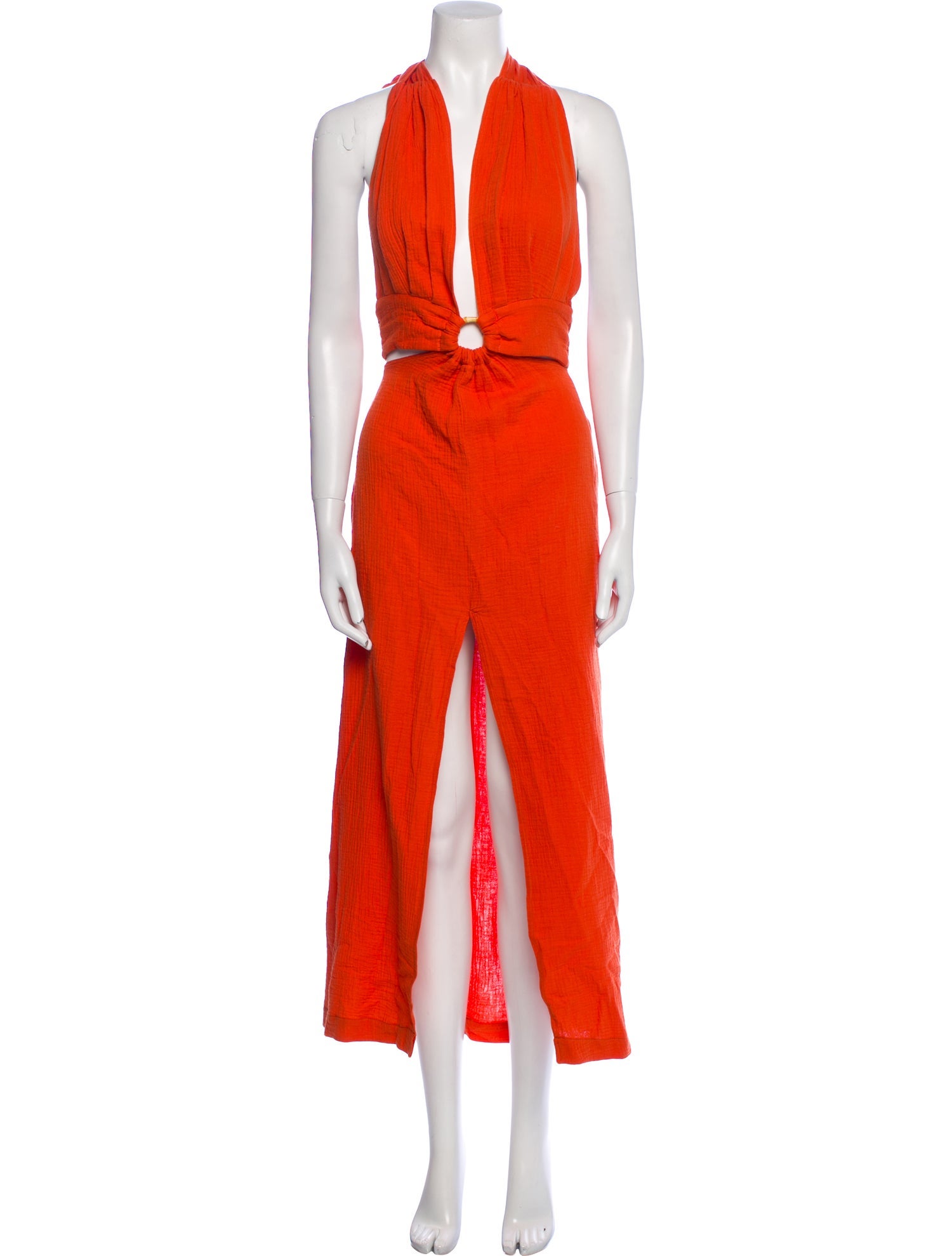 Just Bee Queen Plunge Neckline Long Dress w/ Tags