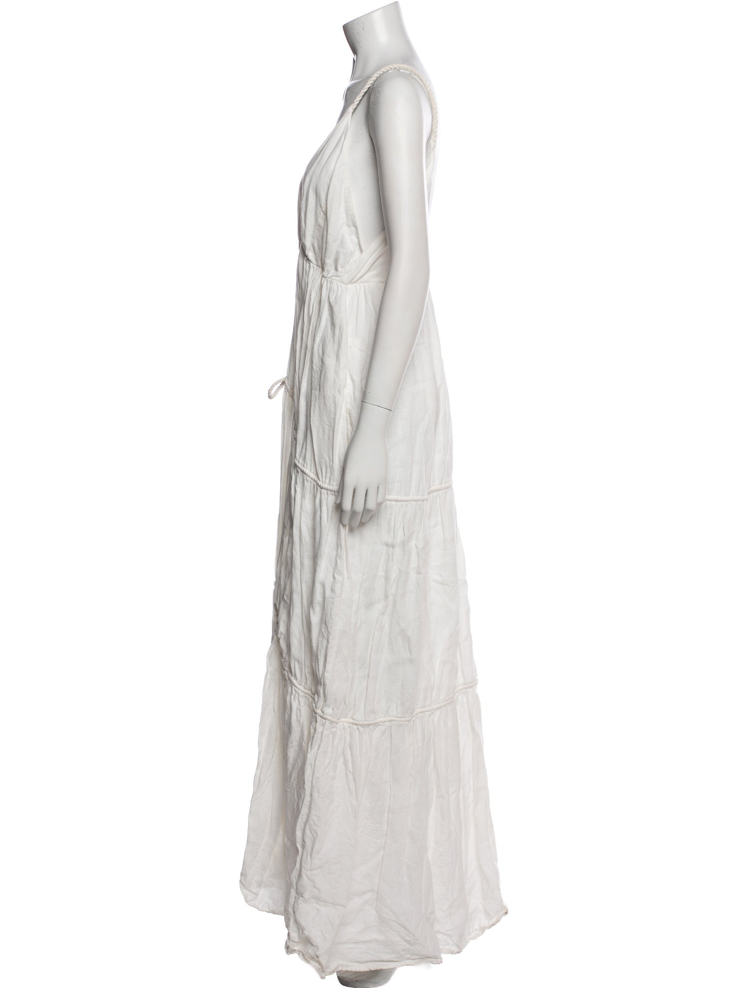 Just Bee Queen Linen Bow Accents Nightgown