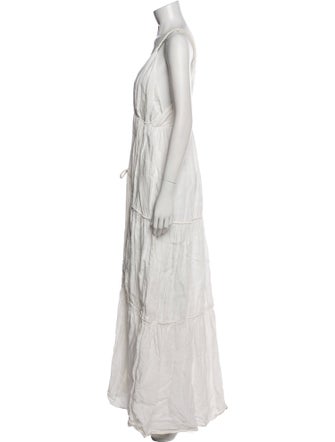 Just Bee Queen Linen Bow Accents Nightgown